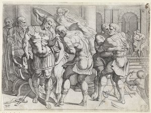 Versöhnung zwischen Odysseus und den ithakischen Rebellen
