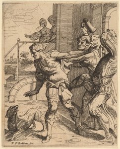 Der verlorene Sohn wird aus der Taverne vertrieben von Theodoor van Thulden after Sir Peter Paul Rubens