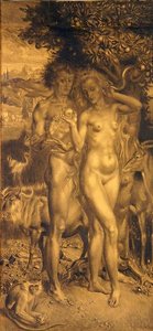 Die drei Lebensalter - linkes Panel von Theodor Baierl