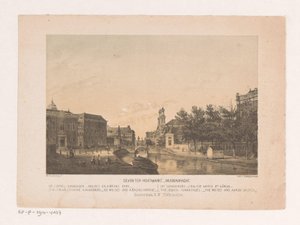 Deventer Houtmarkt und Muidergracht in Amsterdam von Theodor Brüggemann