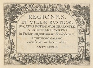 Titelseite für "Regiones et Villae Rusticae"