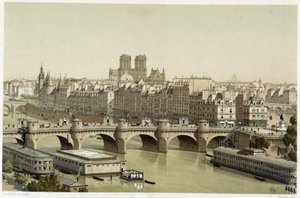 Île de la Cité und die Pont Neuf in Paris