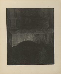 Illustration aus dem Buch Svartedauen von Th. Kittelsen und veröffentlicht von L.E. Tvedte (no, 1901)
