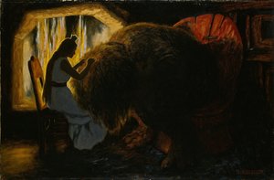 Die Prinzessin, die Läuse vom Troll pflückt von Theodor Kittelsen