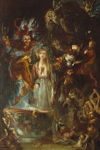 Eine Fantasie basierend auf Goethes "Faust", 1834 von Theodor M. von Holst