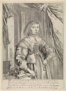 Porträt von Anna Maria van Schurman von Theodor Matham