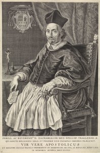 Porträt von Zacharias de Mez, Bischof von Tralles von Theodor Matham