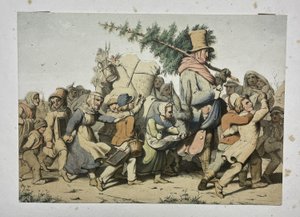 St. Nikolaus umgeben von Kindern