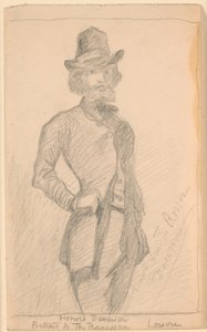 Kopie von H. Daumiers Gemälde von Th. Rousseau im Louvre von Theodor Philipsen