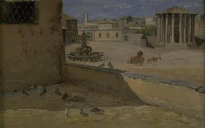 Der sogenannte Tempel der Vesta in Rom von Theodor Philipsen