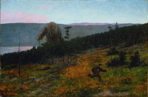 Askeladden und der Troll, Figur aus der norwegischen Folklore von Theodor Kittelsen