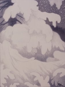 Schlafende Frau mit Perlen und Leinen von Theodor Kittelsen