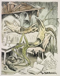 Die literarische Grippe von Theodor Kittelsen