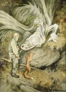 Die Welt zahlt nicht anders, mein lieber Drache von Theodor Kittelsen