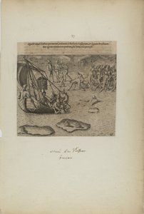 Appellit navis gallicai: qui inerant, redimunt a barbaris gossip pium... (aus dem Buch, Americae, Teil drei)