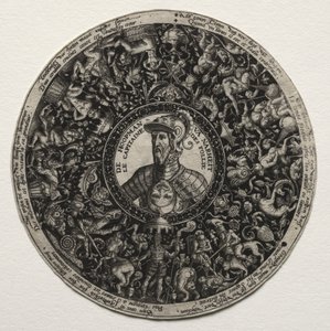 Entwurf für eine Schale mit Medaillons von Theodor de Bry