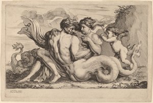 Sirene und Triton von Theodor van Kessel after Sir Peter Paul Rubens
