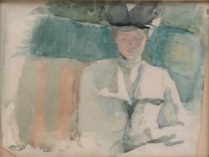 Porträt einer Dame, ca. 1898 von Theodora W. Thayer