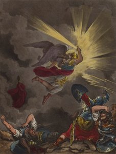 Engel des Herrn tötet die Assyrer von Theodore (after) Lane