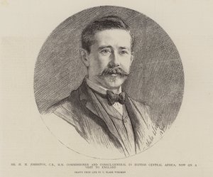 Mr. H. H. Johnston, Kommissar und Generalkonsul in Britisch-Zentralafrika, derzeit auf Besuch in England von Theodore Blake Wirgman