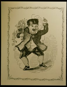 Weihnachtsmann-Illustration für ein Gedicht von Clement C. Moore, 1848 von Theodore C. Boyd