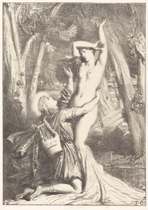 Apollon und Daphne von Théodore Chassériau
