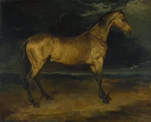 Ein Pferd erschreckt durch Blitz, ca. 1814 von Theodore Gericault