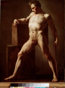Akademie. Akademische Studie des nackten Körpers. Gemälde von Jean Louis Theodore Gericault (1791-1824) 1808-1812. Rouen, Musée des Beaux Arts