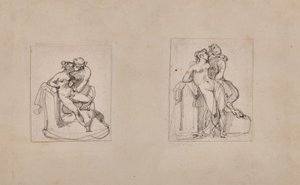 Antiope von Jupiter in Gestalt eines Satyrs geraubt von Theodore Gericault