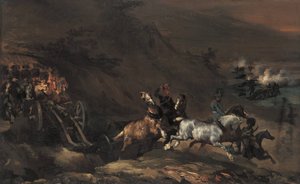 Auffahrende Artillerie von Theodore Gericault