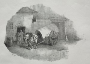 Kaltblutpferd aus der Reihe von Theodore Gericault