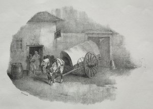 Karrenpferd aus den Deichseln genommen von Theodore Gericault