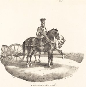 Pferde aus den Ardennen von Theodore Gericault