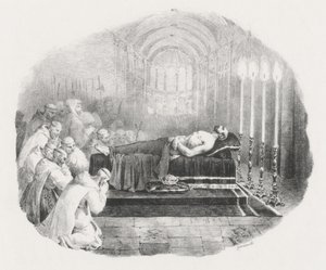 Guillaume der Eroberer nach seinem Tod in die Kirche von Boscherville gebracht von Theodore Gericault