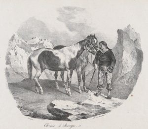 Pferde der Auvergne, 1822 von Theodore Gericault