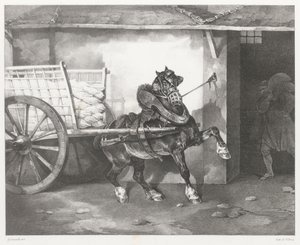 Das Pferd des Gipsers von Theodore Gericault