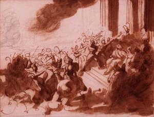 Ludwig XVIII. bei einer Parade auf dem Champ de Mars von Theodore Gericault