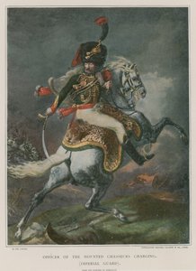 Offizier der berittenen Chasseurs im Angriff