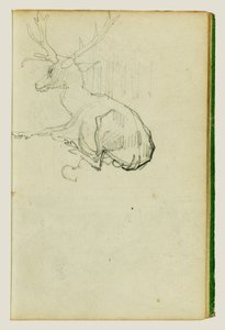Sitzender Hirsch