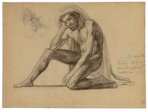 Studie für den Vater im Floß der Medusa