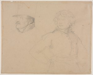 Studie von zwei Soldaten