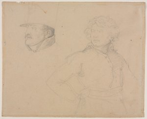 Studie von zwei Soldaten, 1818-1819