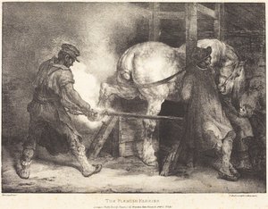 Der flämische Hufschmied von Theodore Gericault