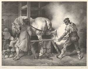 Der flämische Hufschmied von Theodore Gericault