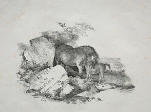 Die Stute und ihr Fohlen von Theodore Gericault