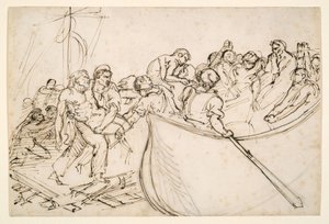 Die Rettung der Überlebenden des Floßes der Medusa von Theodore Gericault