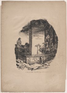 Tränke, Titelseite von "Studien von Pferden" (Etudes de Chevaux) von Theodore Gericault