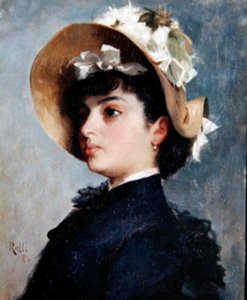 Porträt einer jungen Dame von Theodore Jacques Ralli