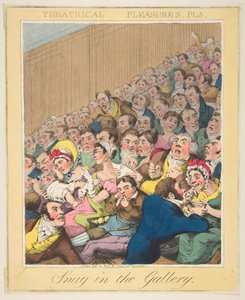 Theatervergnügen, Gemütlich in der Galerie, Tafel 3, ca. 1835 von Theodore Lane