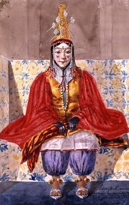 Hochzeitskostüm, getragen von einer algerischen Braut für die acht Tage der Zeremonie von Theodore Leblanc